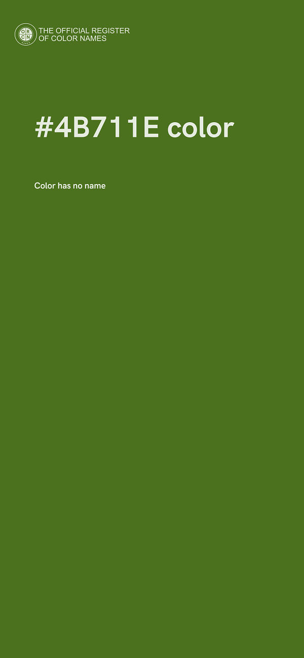 #4B711E color image