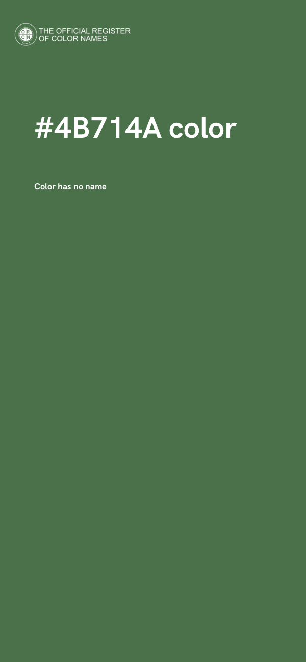 #4B714A color image