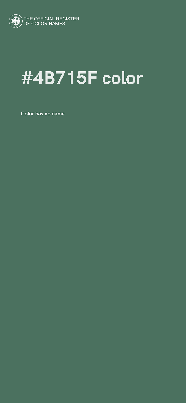 #4B715F color image