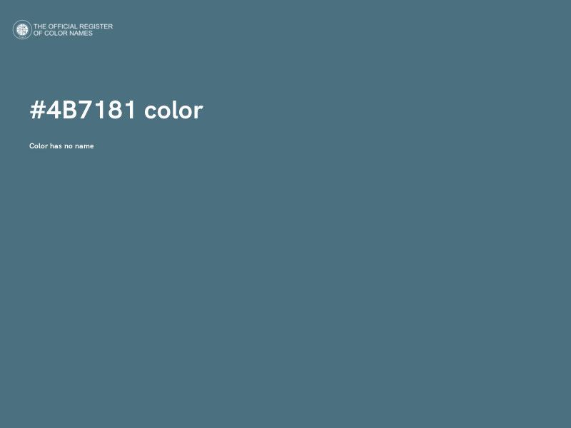 #4B7181 color image