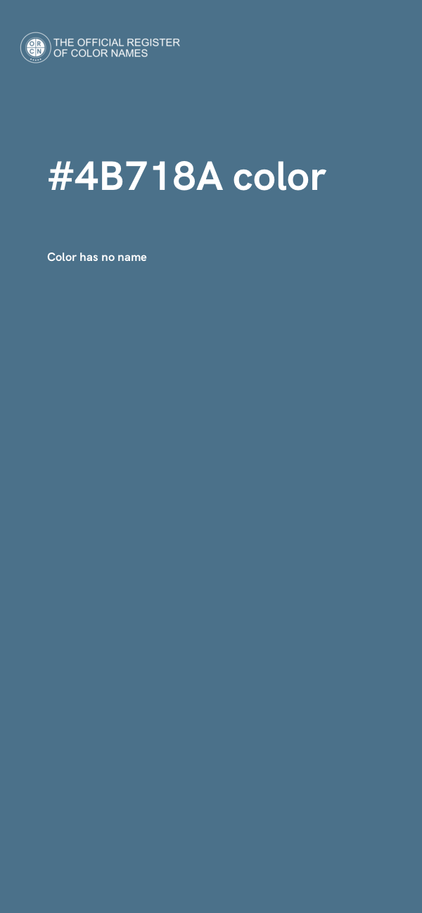 #4B718A color image