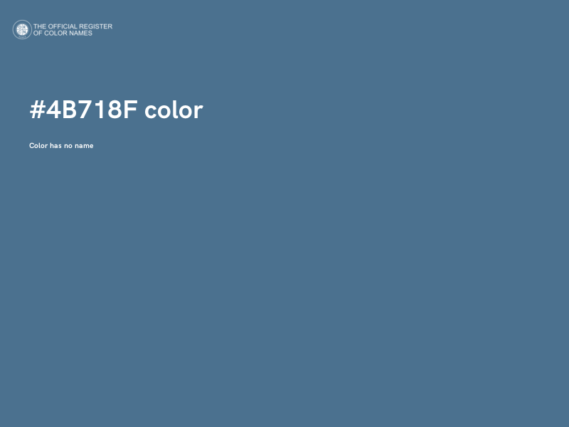 #4B718F color image