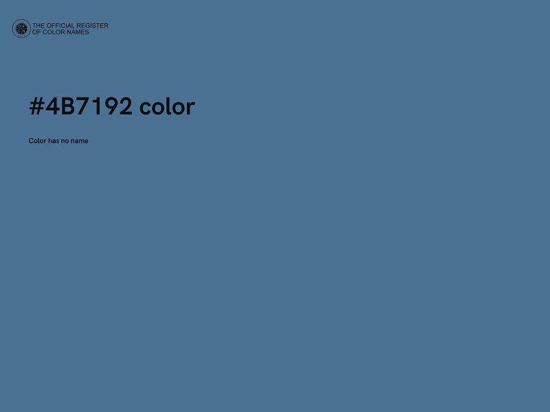 #4B7192 color image