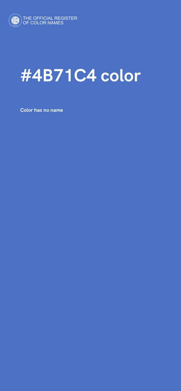 #4B71C4 color image