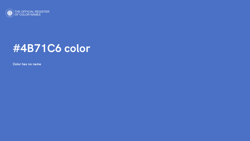 #4B71C6 color image