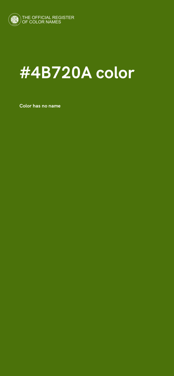 #4B720A color image