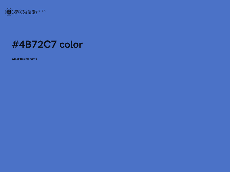 #4B72C7 color image