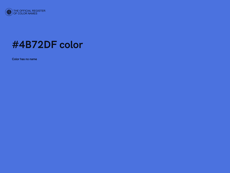 #4B72DF color image