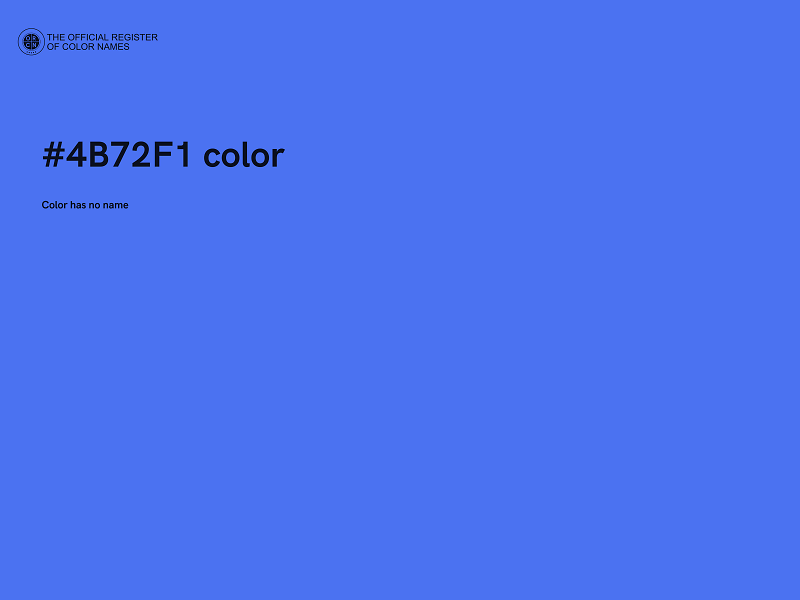 #4B72F1 color image