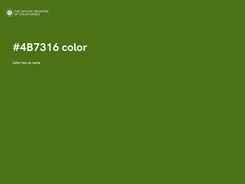 #4B7316 color image