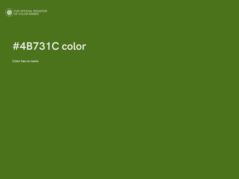 #4B731C color image