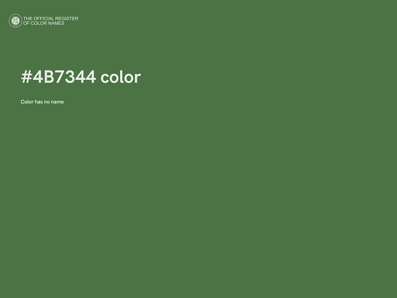 #4B7344 color image