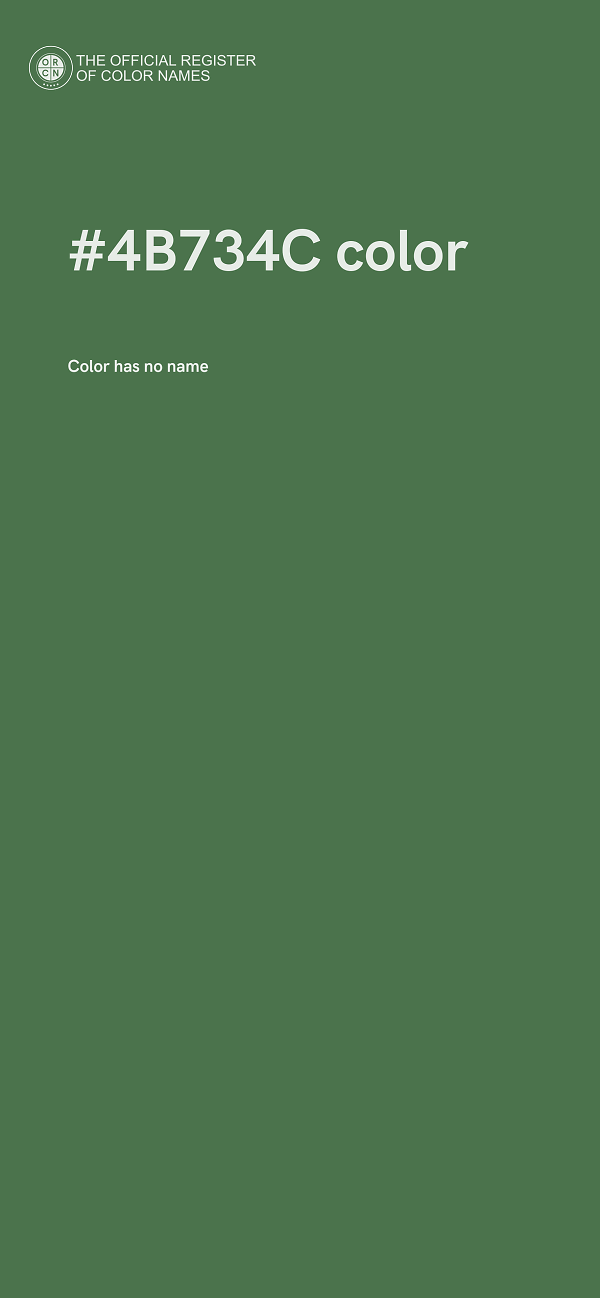 #4B734C color image