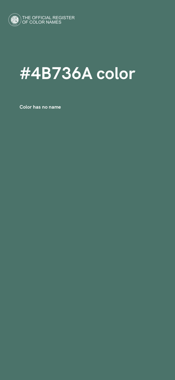 #4B736A color image