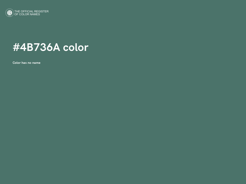#4B736A color image