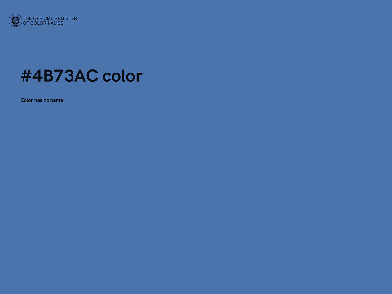 #4B73AC color image