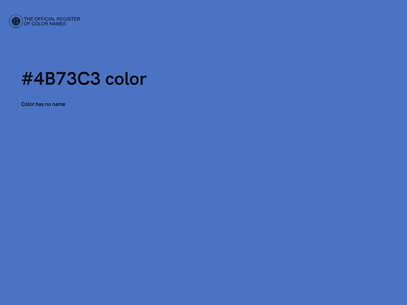 #4B73C3 color image