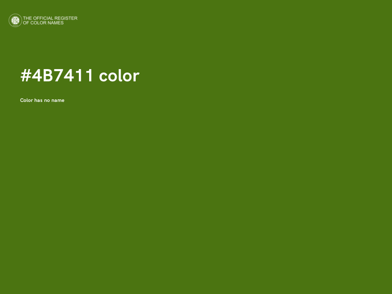 #4B7411 color image