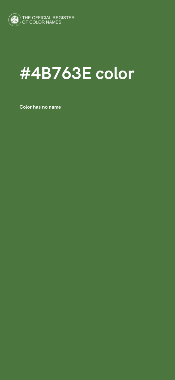 #4B763E color image