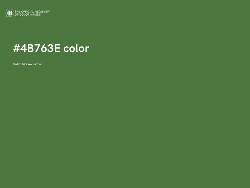 #4B763E color image