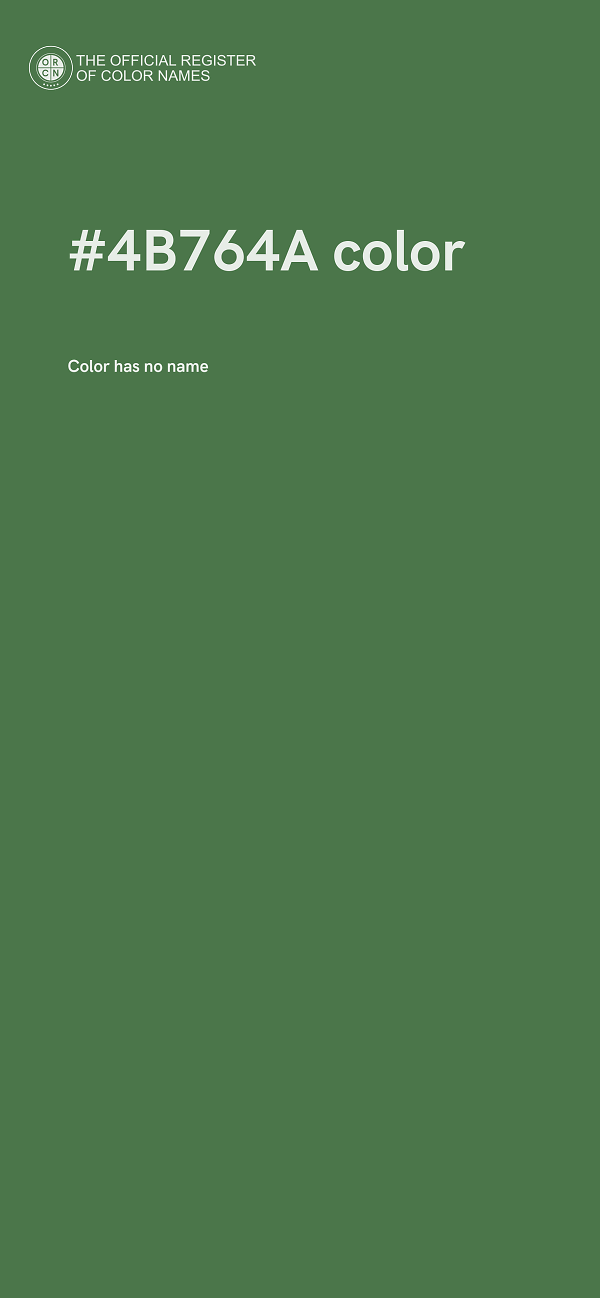 #4B764A color image