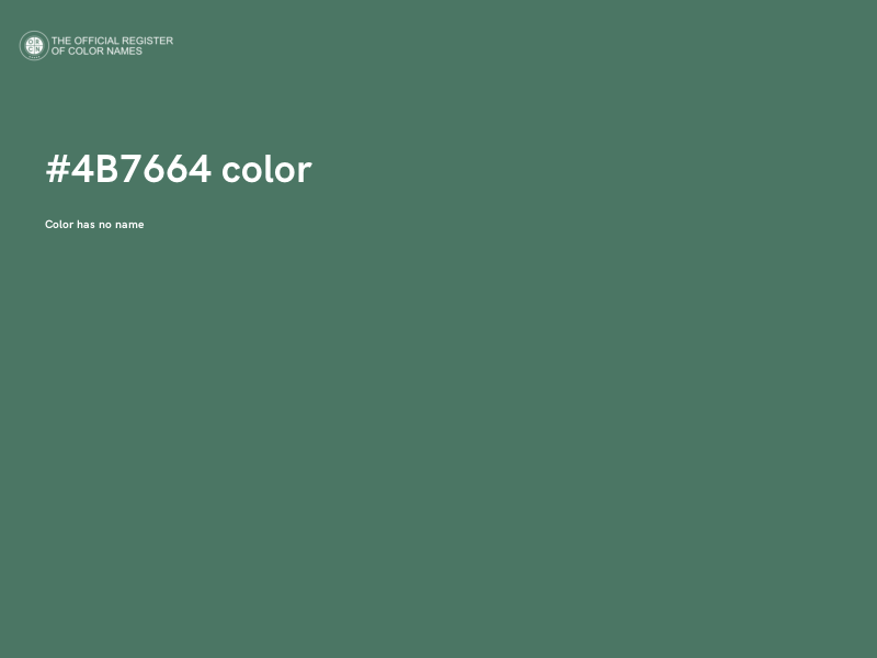 #4B7664 color image