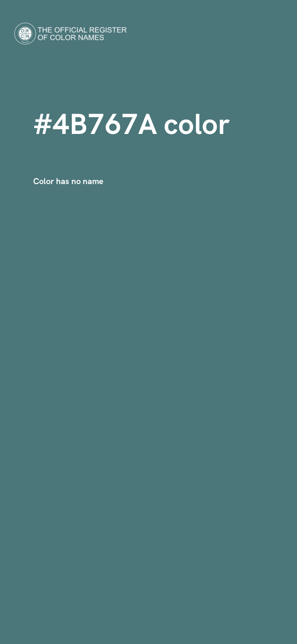 #4B767A color image