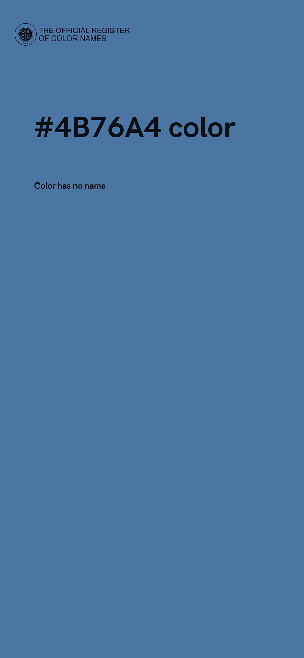 #4B76A4 color image
