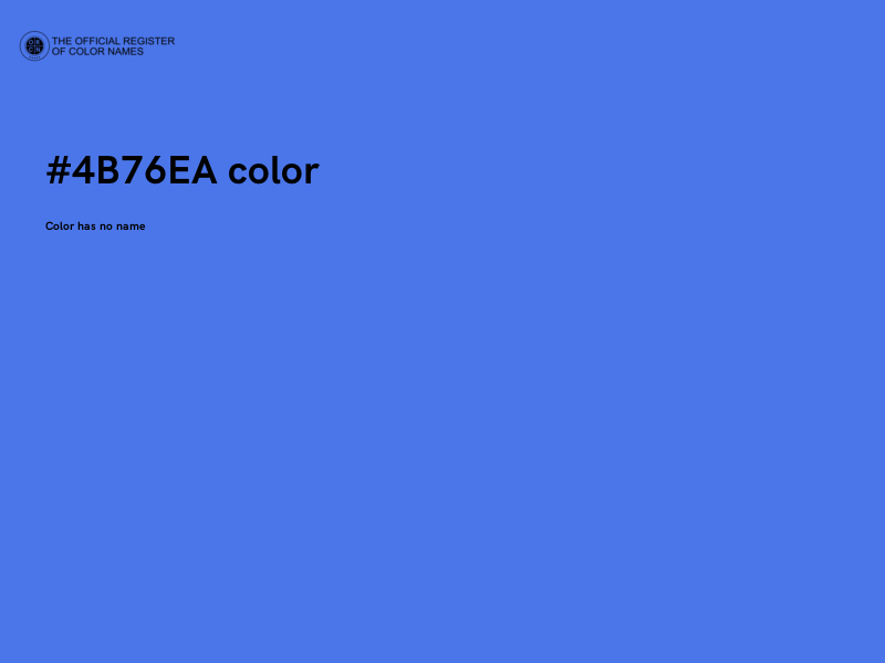 #4B76EA color image