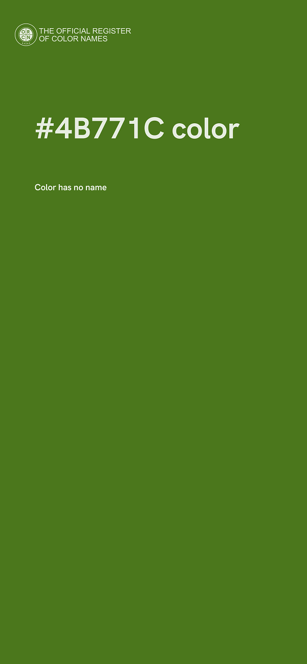 #4B771C color image