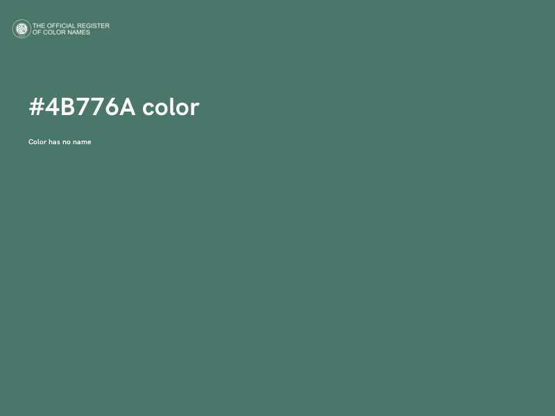 #4B776A color image