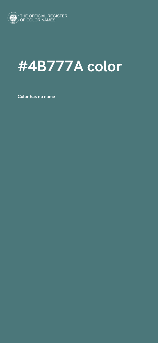 #4B777A color image