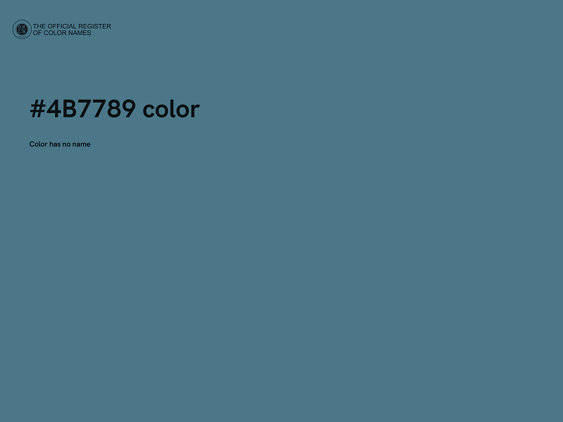 #4B7789 color image
