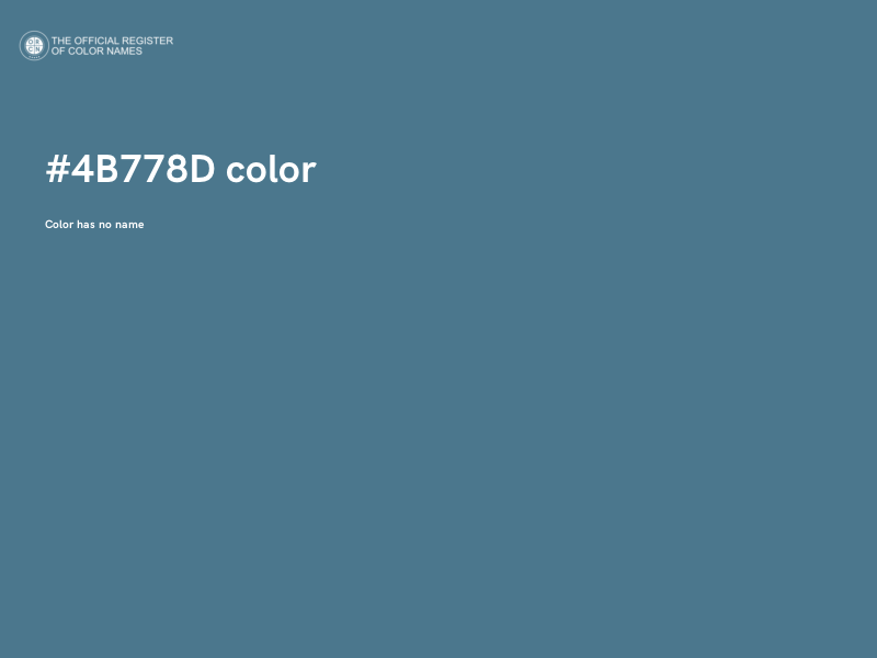 #4B778D color image