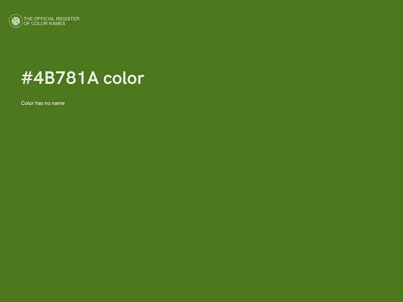 #4B781A color image