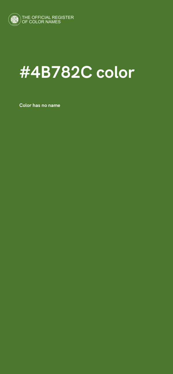 #4B782C color image