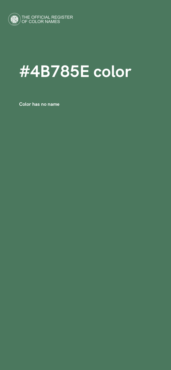 #4B785E color image
