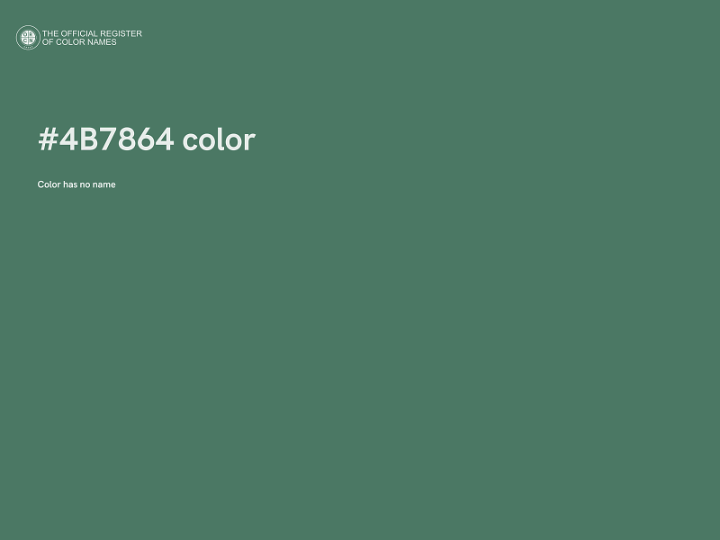 #4B7864 color image