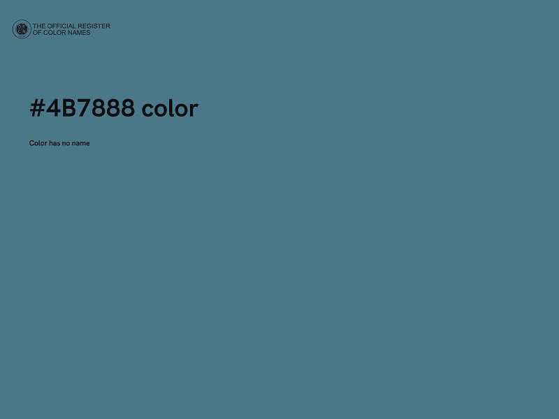 #4B7888 color image