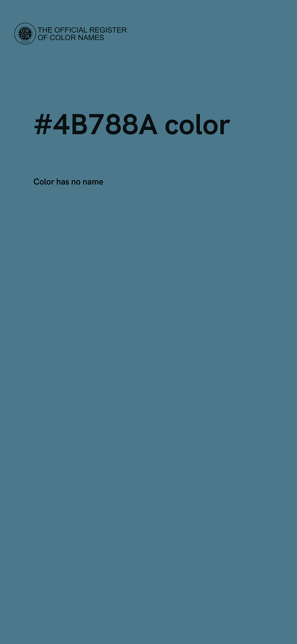 #4B788A color image
