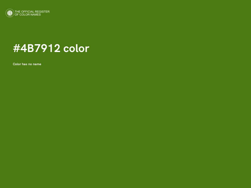 #4B7912 color image