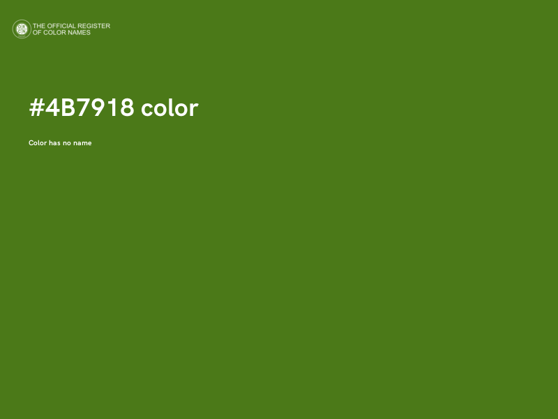 #4B7918 color image