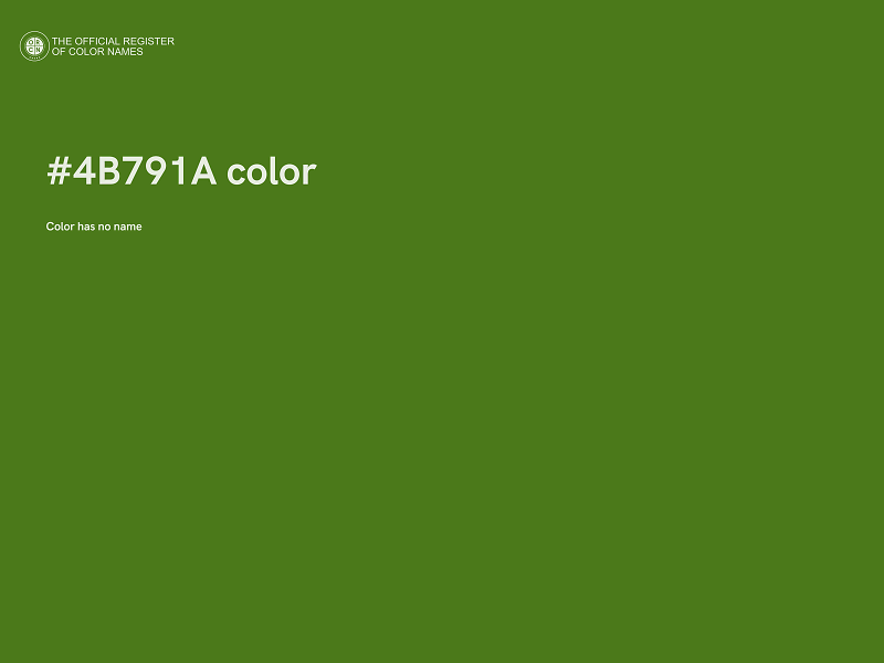 #4B791A color image