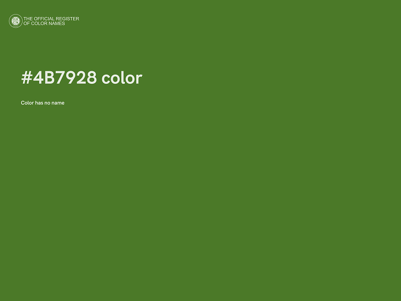 #4B7928 color image