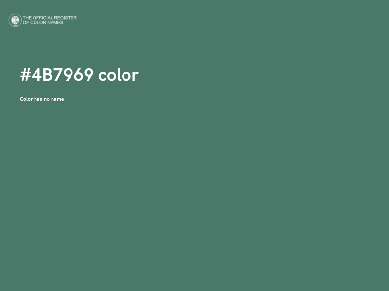 #4B7969 color image