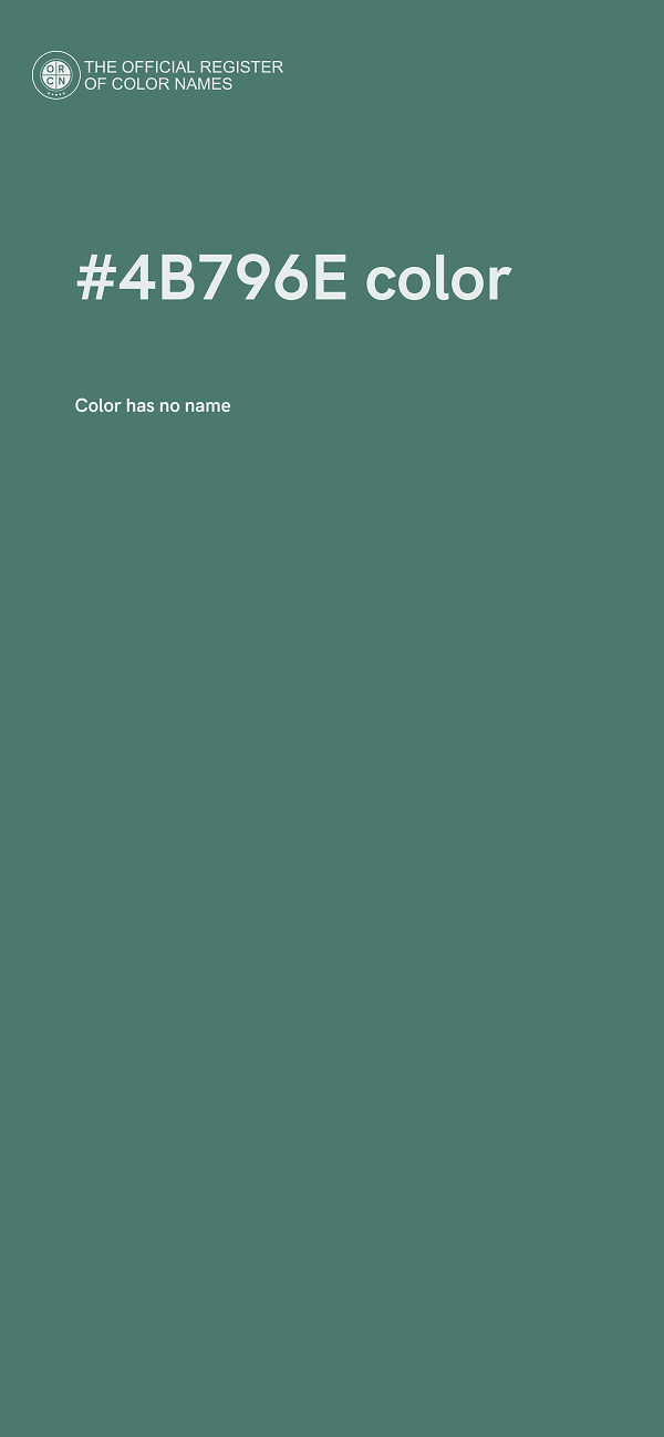 #4B796E color image