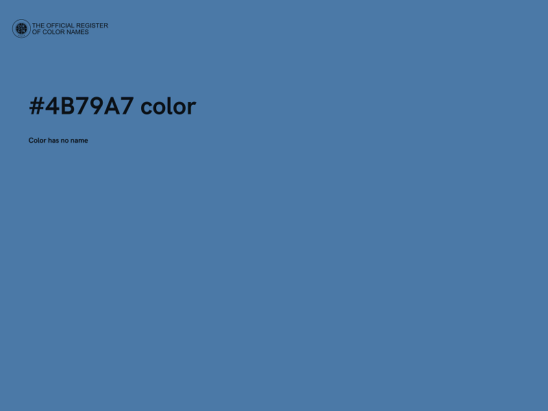 #4B79A7 color image