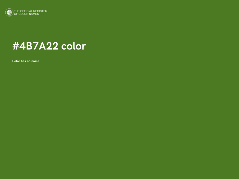 #4B7A22 color image