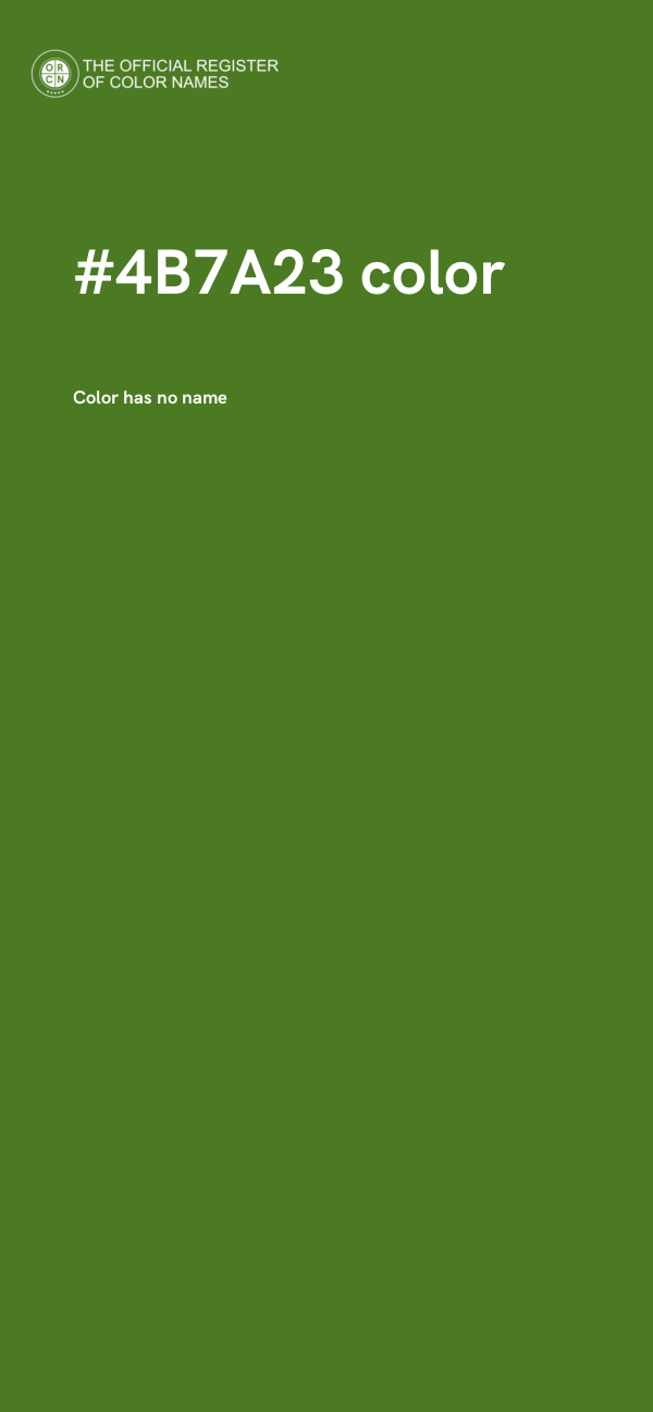 #4B7A23 color image