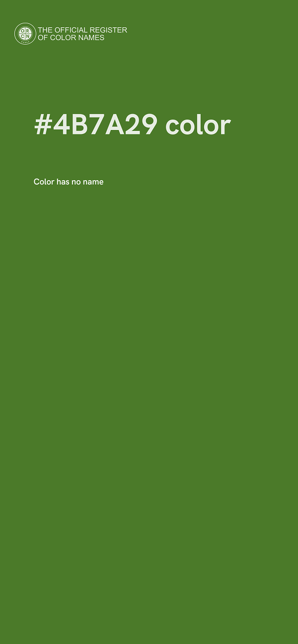 #4B7A29 color image